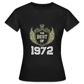 1972 best of - T-shirt Femme - noir - Devant - AI Model Female 172 dark (172cm)