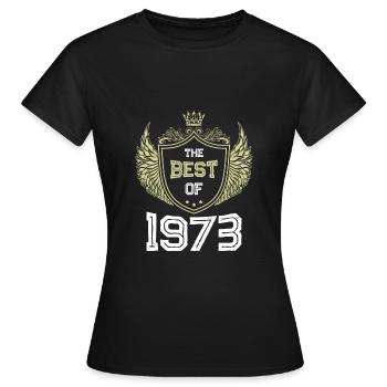 1973 best of - T-shirt Femme - noir - Devant - AI Model Female 172 dark (172cm)
