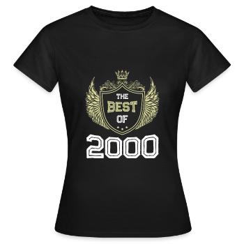 2000 best of - T-shirt Femme - noir - Devant - AI Model Female 172 dark (172cm)