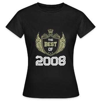 2008 best of - T-shirt Femme - noir - Devant - AI Model Female 172 dark (172cm)