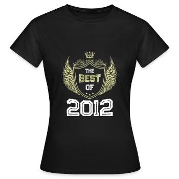 2012 best of - Frauen T-Shirt - Schwarz - Vorne - AI Model Female 172 dark (172cm)