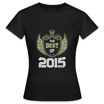 2015 best of - Frauen T-Shirt - Schwarz - Vorne - AI Model Female 172 dark (172cm)