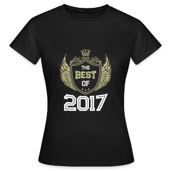 2017 best of - T-shirt Femme - noir - Devant - AI Model Female 172 dark (172cm)