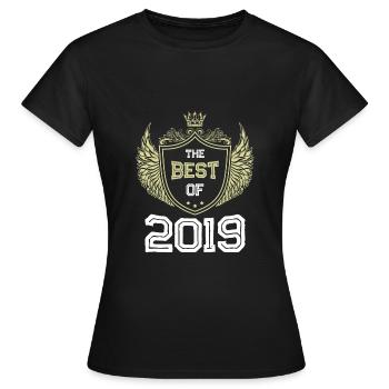 2019 best of - Frauen T-Shirt - Schwarz - Vorne - AI Model Female 172 dark (172cm)