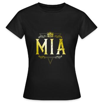 Mia - T-shirt Femme - noir - Devant - AI Model Female 172 dark (172cm)
