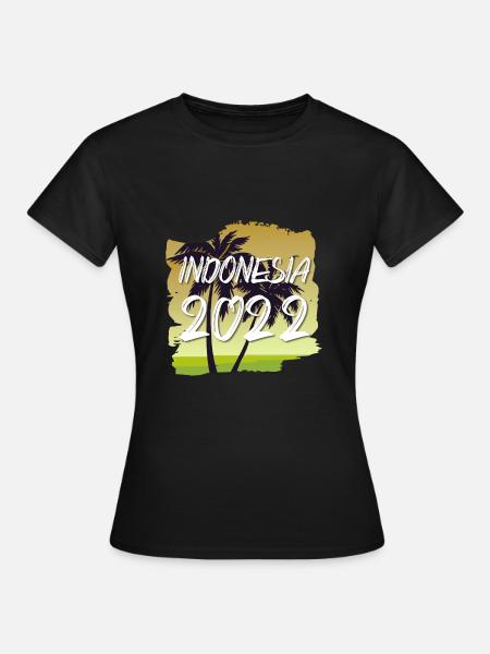 Indonesia 2022 - Frauen T-Shirt - Schwarz