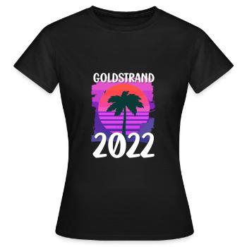 Sables d’Or 2022 - T-shirt Femme - noir - Devant - AI Model Female 172 dark (172cm)