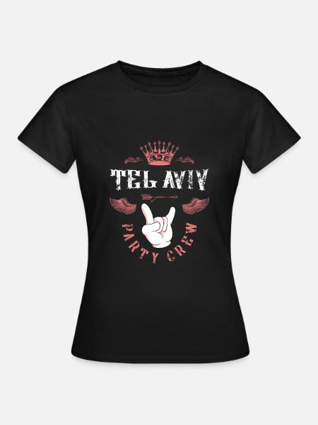 Tel Aviv Party Crew - Frauen T-Shirt - Schwarz