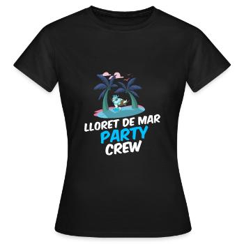 Lloret De Mar Party Crew - Frauen T-Shirt - Schwarz - Vorne - AI Model Female 172 dark (172cm)