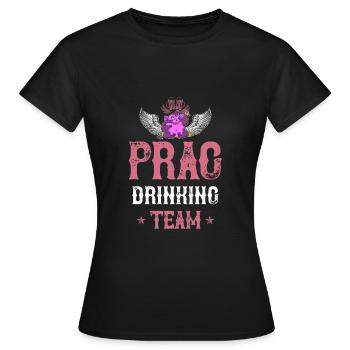 Équipe de consommation de prague - T-shirt Femme - noir - Devant - AI Model Female 172 dark (172cm)