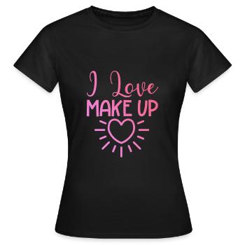 J’adore le maquillage - T-shirt Femme - noir - Devant - AI Model Female 172 dark (172cm)