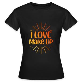 J’adore le maquillage - T-shirt Femme - noir - Devant - AI Model Female 172 dark (172cm)