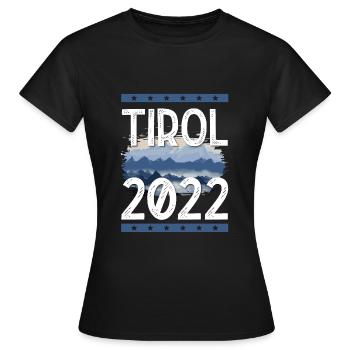 Tyrol 2022 - Women's T-Shirt - black - Front - AI Model Female 172 dark (172cm)