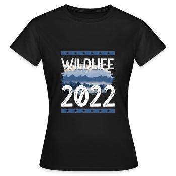 Wildlife 2022 - Women's T-Shirt - black - Front - AI Model Female 172 dark (172cm)