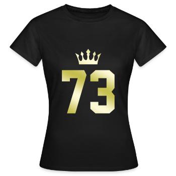 73 Figure de la couronne - T-shirt Femme - noir - Devant - AI Model Female 172 dark (172cm)