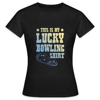 Chemise de bowling - T-shirt Femme - noir - Devant - AI Model Female 172 dark (172cm)