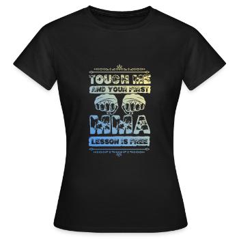 Mma Arts académiques mixtes - T-shirt Femme - noir - Devant - AI Model Female 172 dark (172cm)