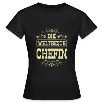 Weltbeste Chefin - Frauen T-Shirt - Schwarz - Vorne - AI Model Female 172 dark (172cm)