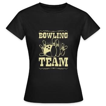 Équipe de bowling - T-shirt Femme - noir - Devant - AI Model Female 172 dark (172cm)