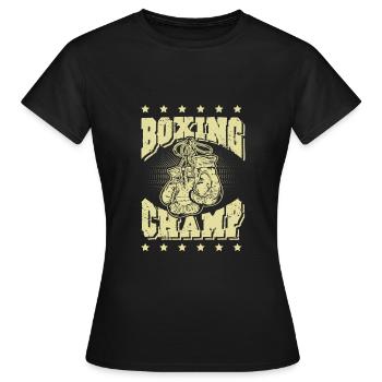 Boxing Champ - Frauen T-Shirt - Schwarz - Vorne - AI Model Female 172 dark (172cm)
