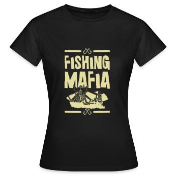 Fishing Mafia - Frauen T-Shirt - Schwarz - Vorne - AI Model Female 172 dark (172cm)