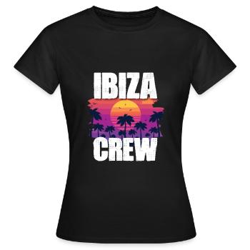 Ibiza Tourisme - T-shirt Femme - noir - Devant - AI Model Female 172 dark (172cm)