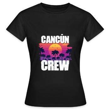 Tourisme Cancún - T-shirt Femme - noir - Devant - AI Model Female 172 dark (172cm)