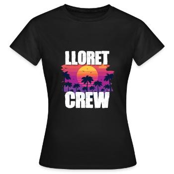 Tourisme Lloret De Mar - T-shirt Femme - noir - Devant - AI Model Female 172 dark (172cm)