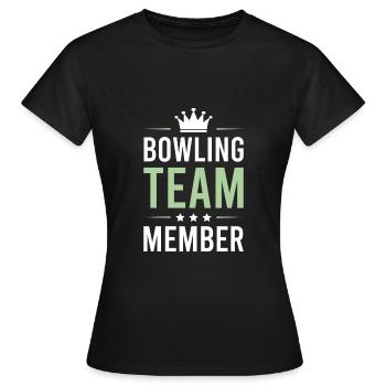 Équipe de bowling - T-shirt Femme - noir - Devant - AI Model Female 172 dark (172cm)