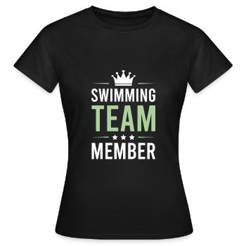 Équipe de natation - T-shirt Femme - noir - Devant - AI Model Female 172 dark (172cm)