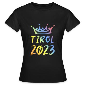Tyrol 2023 - T-shirt Femme - noir - Devant - AI Model Female 172 dark (172cm)