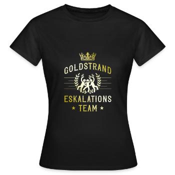 Escalade des Sables d’or - T-shirt Femme - noir - Devant - AI Model Female 172 dark (172cm)