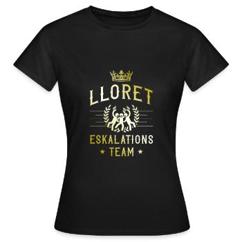 Lloret De Mar Eskalation - Frauen T-Shirt - Schwarz - Vorne - AI Model Female 172 dark (172cm)