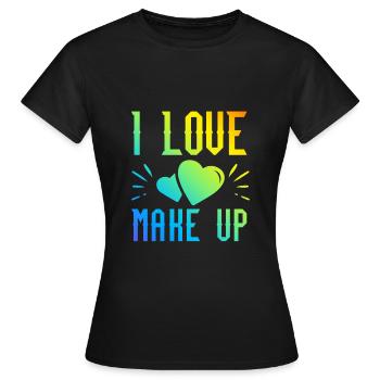 J’adore le maquillage - T-shirt Femme - noir - Devant - AI Model Female 172 dark (172cm)
