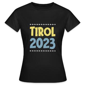 Tyrol 2023 - T-shirt Femme - noir - Devant - AI Model Female 172 dark (172cm)