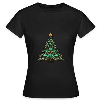 Arbre de Noël Noël - T-shirt Femme - noir - Devant - AI Model Female 172 dark (172cm)