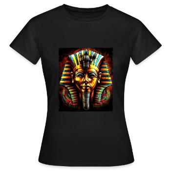 Pharao Antik Symbol - Frauen T-Shirt - Schwarz - Vorne - AI Model Female 172 dark (172cm)
