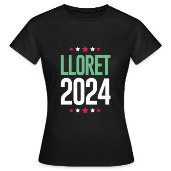 Jours fériés Lloret De Mar 2024 - T-shirt Femme - noir - Devant - AI Model Female 172 dark (172cm)