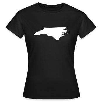North Carolina - Frauen T-Shirt - Schwarz - Vorne - AI Model Female 172 dark (172cm)
