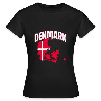 Danemark Danemark - T-shirt Femme - noir - Devant - AI Model Female 172 dark (172cm)