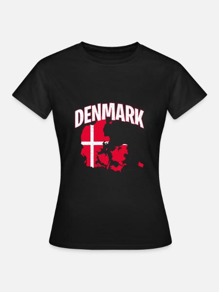 Denemarken Denemarken - Vrouwen T-shirt - zwart