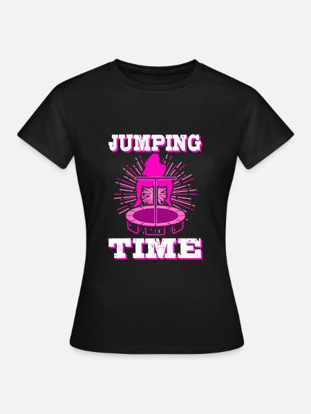 Saut trampoline tendance sport fitness sport saut - T-shirt Femme - noir