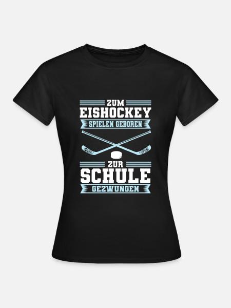 Eishockey Kinder Mannschaft Verein Geschenk - Frauen T-Shirt - Schwarz