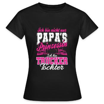 Lastkraftwagen Brummi Brummifahrer LKW Tochter - Frauen T-Shirt - Schwarz - Vorne - AI Model Female 172 dark (172cm)