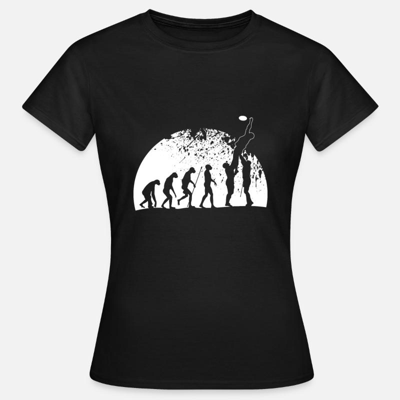 Les joueurs de rugby de Rugby Evolution s'alignent - T-shirt Femme - noir