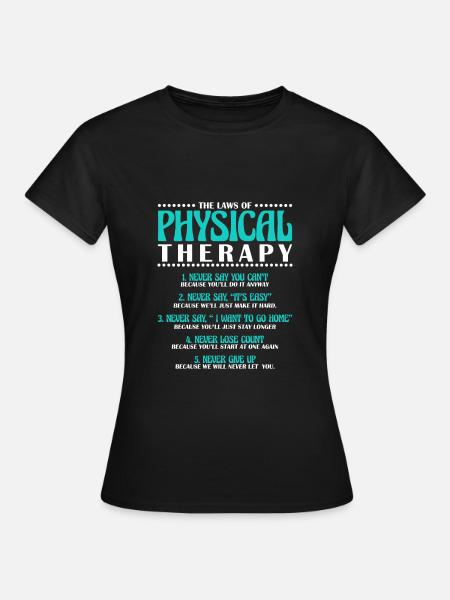Physiotherapie Physio Therapie Physiotherapeut - Dame-T-shirt - sort