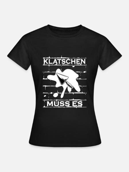 Maurer Mörtel Maurerkelle - Frauen T-Shirt - Schwarz