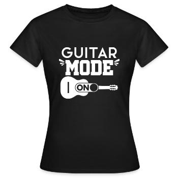 Jouer de la guitare - T-shirt Femme - noir - Devant - AI Model Female 172 dark (172cm)