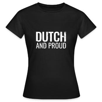 Néerlandais et fiers Pays-Bas néerlandais - T-shirt Femme - noir - Devant - AI Model Female 172 dark (172cm)