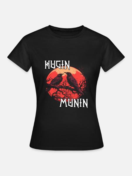 Blutrabe | Wikinger Odins Raben Wikinger - Frauen T-Shirt - Schwarz